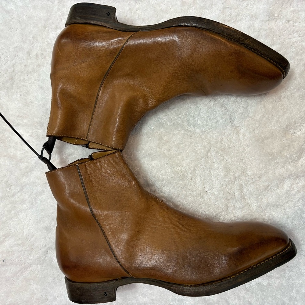 John Varvatos Tan Leather Chukka Boots NWOT Size 11